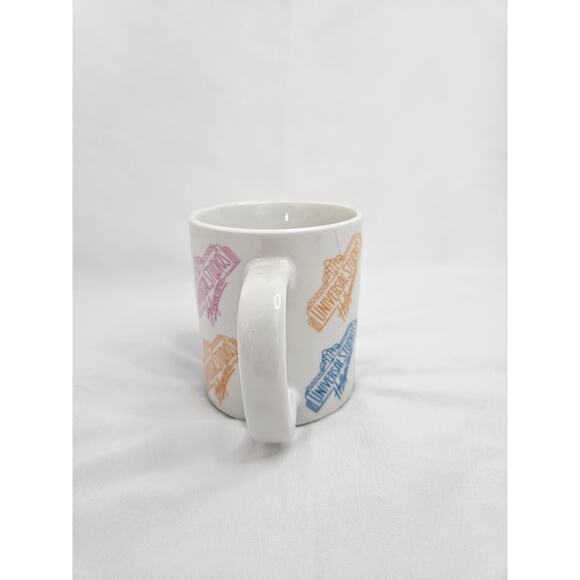 🆓 FREE Universal Studios multicolor pastel coffee tea cup mug Retro Vacation - Picture 5 of 7